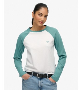 Green Essential Logo Baseball Top