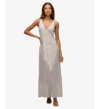 Silver Sequin Dress