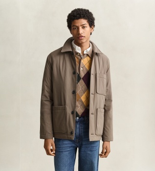 Taupe quilted Chore jacket