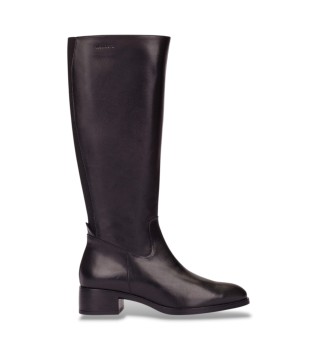Leder-Stiefel Flash schwarz