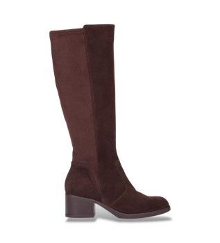 Botas de Couro Charme castanho