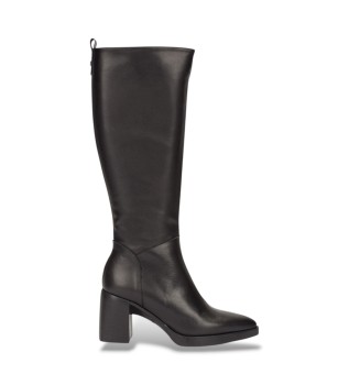 Botas L-1602 de couro preto