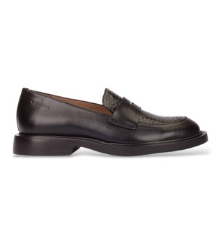 Mocassins en Cuir Oregon noir