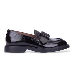 Mocassins en Cuir Lack noir