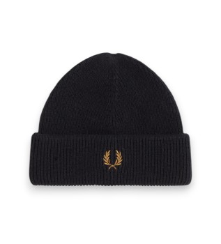 Bonnet classique en laine noir