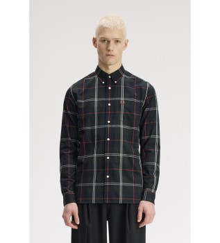 Green tartan poplin shirt