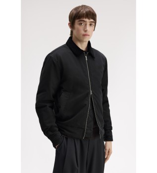 Black cotton Caban jacket