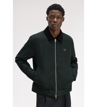 Dark green cotton Caban jacket