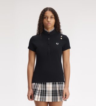 Polo with black trim
