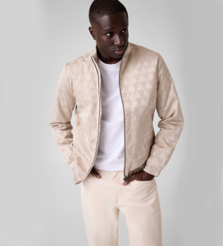 Veste Logo Allover beige