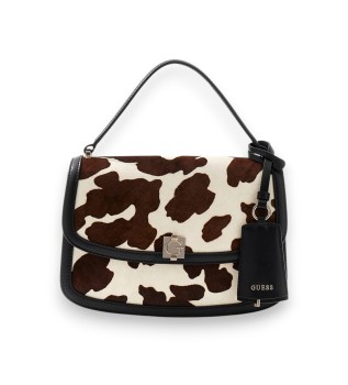 Sac bandoulière convertible à rabat Audrey noir