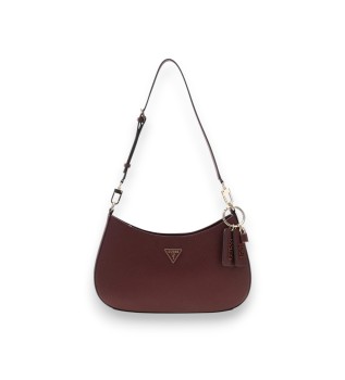 Bolso de hombro con cremallera Noelle II burdeos