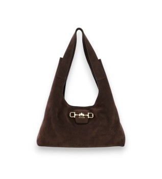 Maxi Sunset hobo-taske i brun