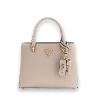 Bolso de mano Noelle saffiano beige