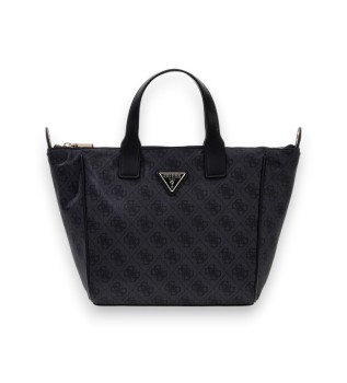 Bolsa tote pequena logo Adrian preto