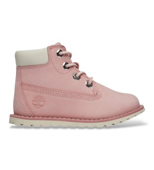 Timberland-stövlar i skinn, rosa Pokey Pine