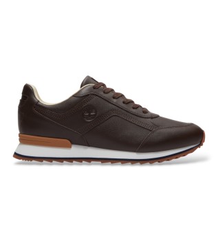 Scout Heights dark brown leather sneakers