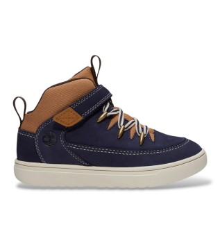 Lisbon Street sneakers i marineblåt læder