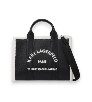 Medium Rue St-Guillaume tote bag in black