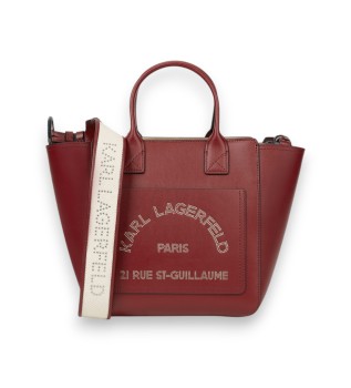 Small Daily tote bag with maroon pocket