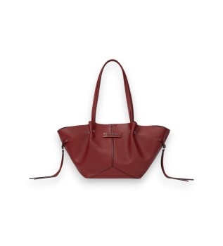 Pierced red bag