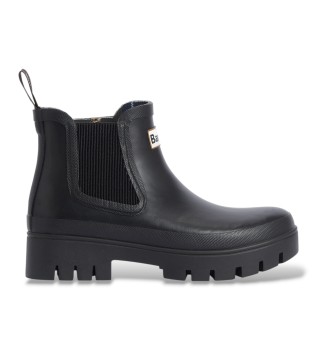Black Halton Chelsea Welly boots