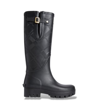 Botas Leighton Tartan Tall Welly negro