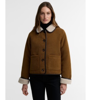 Chaqueta de pana Penny Fleece marrón