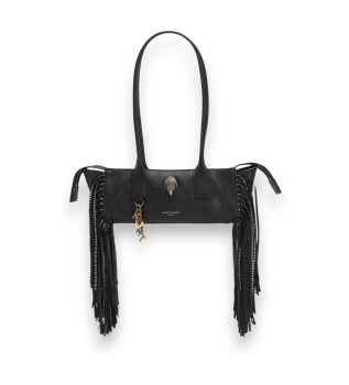 Sloane Eastwest sort skuldertaske med frynser