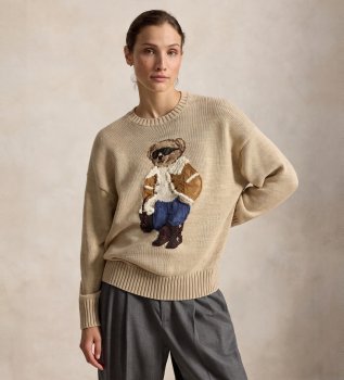 Trui met winterse Polo Bear beige