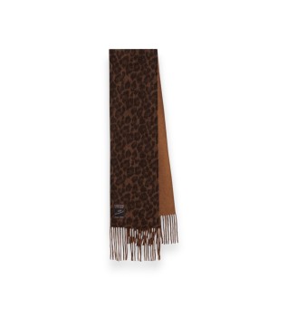 Écharpe réversible Kattern marron