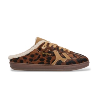 Brown leather Ball Clog sneakers