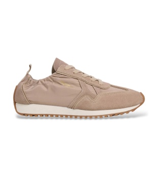 Blair beige leather sneakers