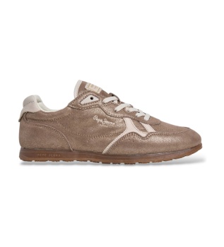 Daze Shine golden leather sneakers