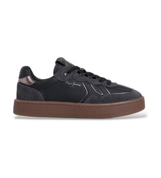 Black Maya Contour leather sneakers