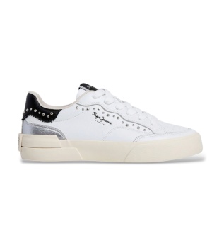 Milan silver leather sneakers