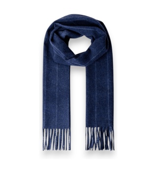 Sciarpa Frame Stripe blu navy