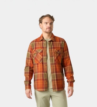 Lokka flanellen shirt oranje