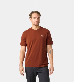 T-shirt Skog Graphic teglrød
