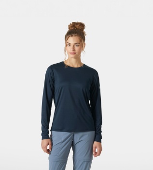 HH Tech 2.0 teknisk langærmet T-shirt marineblå