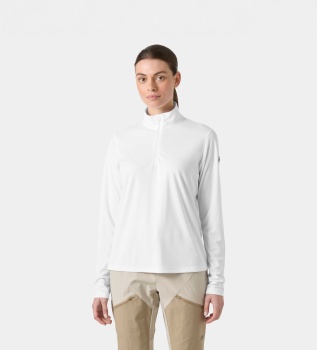 Teknisk T-shirt med kort lynlås HH Tech hvid