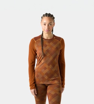 Termo majica Lifa Merino Midweight Graphic rjava