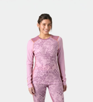 Termo majica Lifa Merino Midweight Graphic roza