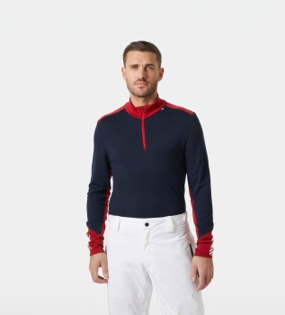 Lifa Merino Midweight Half Zip Thermal Shirt navy blue