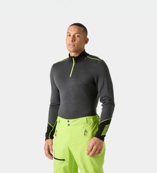 Lifa Merino Midweight Half Zip Thermal Shirt grey