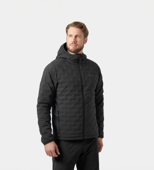Giacca isolante con cappuccio HP Hybrid Stretch grigia