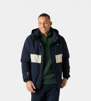 Giacca impermeabile imbottita Smoegen blu navy