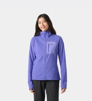 Versalite lilac hooded fleece jacket