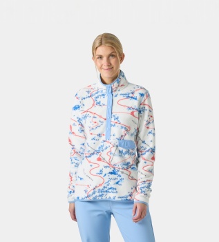 Maridalen Printed fleece hvid