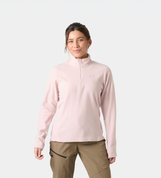Polar flis z delno zadrgo Daybreaker, roza